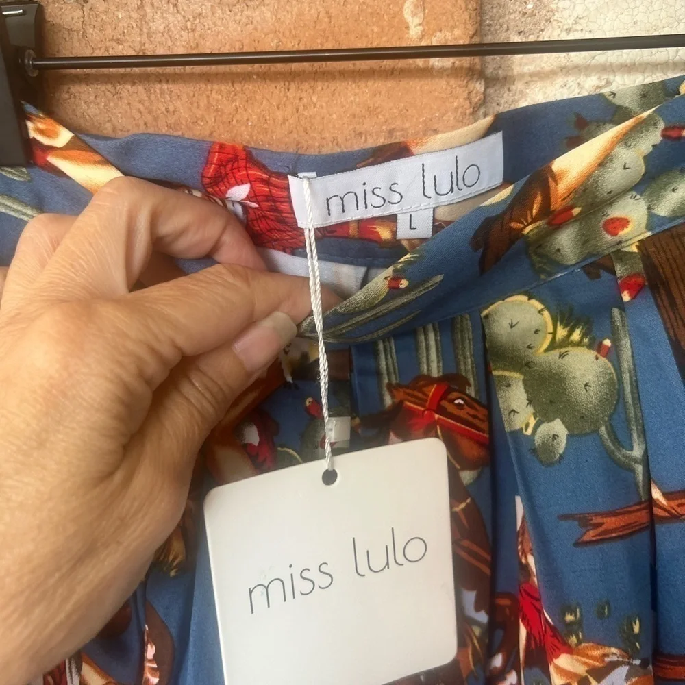 NWT Miss Lulo for Modcloth Cowgirl Western Ranch Pinup equestrian